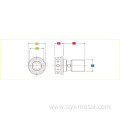 titanium alloy banjo bolt screw